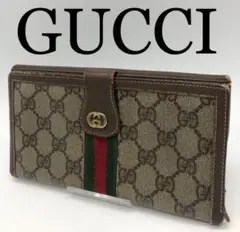 GUCCI ブランド ブラウン 長財布 シェリーライン GG メンズ レディース