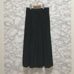 DAY CLOSET揺れるプリーツが美しい！上品ブラックロングスカート