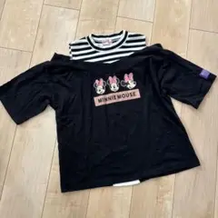 Ricca nicca ミニーマウス オフショルダーTシャツ