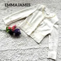 EMMAJAMES 　エマジェイムス【フリル襟】オフホワイトジャケット11号