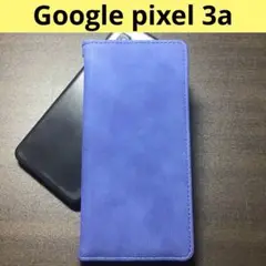 【本日発送！】google pixel 3a 手帳型スマホケース 青 ブルー