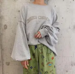 RODEO CROWNS エンブロイダリービッグスウェット グレー系 WEB限定