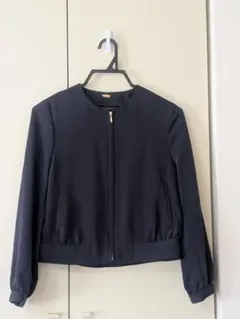 ROPE ノーカラージャケット ネイビー