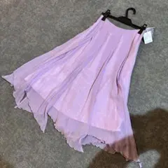 【新品】 PIECE MONTÉE ラベンダー フレアスカート サイズ38