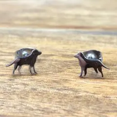 【最終値下げ！】　犬　ゴールデンレトリバー　ピアス　ステンレス　ドッグ　m ②