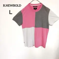 アール・ニューボールド メンズ半袖Tシャツ Ｌピンクカジュアル ポールスミス