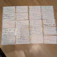 サンキューカード手書き感謝カード 20枚セット
