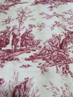 French Antique Fabric Toile de jouy