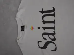 SAINT カラフルリンゴロゴ Tシャツ