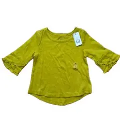 新品未使用タグ付き　GAP babyGAP マスタードイエロー　トップス　フリル