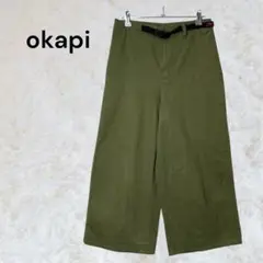 オカピ　Okapi ガウチョパンツ Mサイズ オリーブグリーン