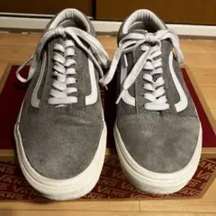 【美品】VANS バンズ オールドスクール ピッグスエード グレー 26cm