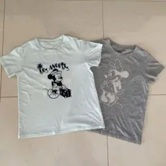 Tシャツ　ディズニー　ユニクロ　UT ミッキー　ミニー　S 半袖　　2枚セット