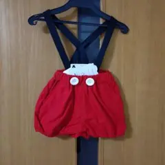 リトルウィークエンド　ミッキー　サスペンダー付き　パンツ　しっぽつき　80