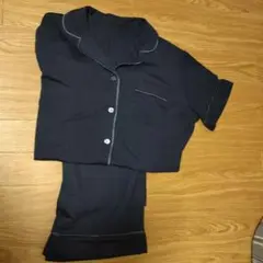 GU レディース パジャマ 半袖長ズボン ネイビー 未使用品