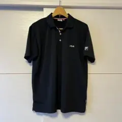 【美品】FILA ブラックポロシャツ LLサイズ UVカット 半袖