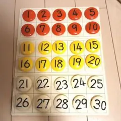数字ボード 30 知育玩具　公文　ひらがな　カード