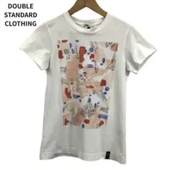 ダブルスタンダードクロージング　アート　半袖　Tシャツ　ホワイト　レディース　S