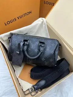 LOUIS VUITTON ボストンバッグ グレー