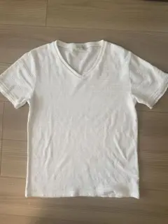 nano universeホワイトVネックTシャツ Mサイズ