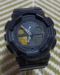 CASIO G-SHOCK GA-100 ブラックデジタル時計