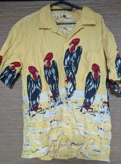 Star of Hollywood 鳥プリント 半袖シャツ XL