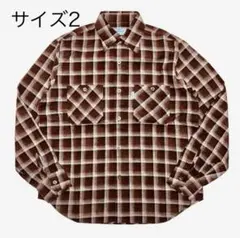 SUBCULTURE COTTON CHECK SHIRT / BROWN