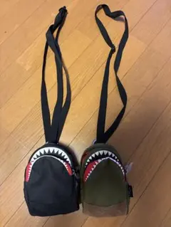 サメ口デザイン ショルダーバッグ 2点セット
