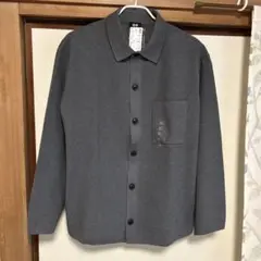 （限定期間）UNIQLO ミラノリブシャツカーディガン グレーXL未使用タグ付