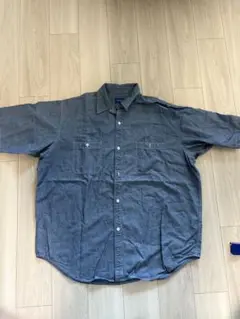 BEAMS ビームス シャンブレーシャツ ワークシャツ XL 半袖 ルーズ