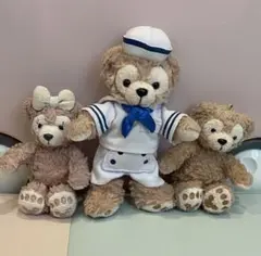 ダッフィー　ぬいぐるみチャーム　3点セット