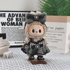 ラブブ　Labubu ぬいぐるみ着　ワンピース　17cm着せ替え服　2点セット