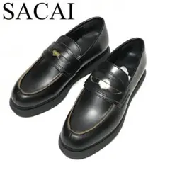 kolor/カラー/ローファー/size27/sacai ◇関税込◇＊sacai＊ラウンドトゥ コイン ローファー ブラック