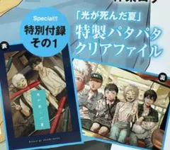 ヤングエース 9月号 付録 光が死んだ夏 特製パタパタクリアファイル