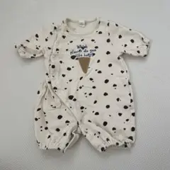 Cottoli アイスクリーム牛柄ロンパース 50〜60