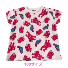 新品タグ付き　けけちゃま総柄Ｔシャツ ライト ピンク　100サイズ