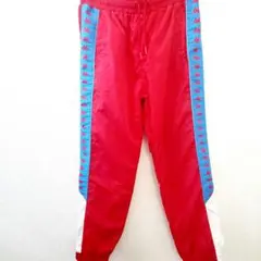 kappa ナイロンパンツ ジャージパンツ レッド 赤