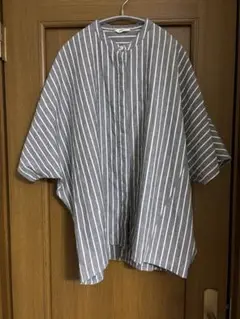 うなこ 様スタディオクリップ　ストライプシャツ　レーヨン　麻