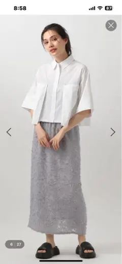☆新品未使用品☆【ベイフロー】クロップドデザインシャツ♪