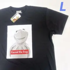 ザ・マペッツ　カーミット　Tシャツ　Lサイズ　新品　黒　カエルKermit
