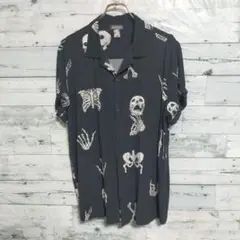 H&M 半袖シャツ 髑髏 スカル