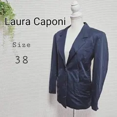 Laura Caponi テーラードジャケット サイズ38 ネイビー