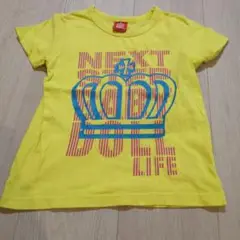 BABY DOLL イエロー Tシャツ 王冠デザイン　110