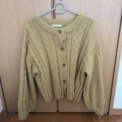 【ニット ショート丈 イエロー】値下げしました 800→500