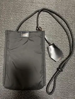 ＜hALON＞ パディング ミニショルダーバッグ　ブラック