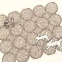 ハンドメイド　ミナペルホネン　tambourineミニマット②