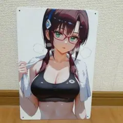 エヴァンゲリオン　マリ　セクシー　アルミ看板
