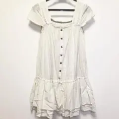 バーバリーブルーレーベル ワンピース ホワイト フリル 1点