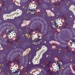 [no.3953]セール☆クロミちゃん 濃いパープル シーチング 生地＊