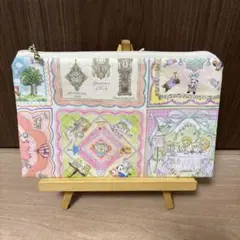 フラットポーチ ユキエモン ハンカチコレクター ピンク